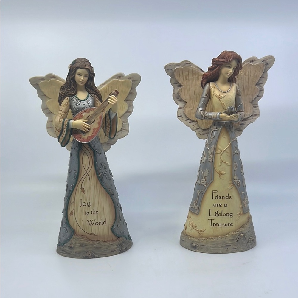 Element Angel Figurines with Inspirational Quotes from Barbara Mcdonald.